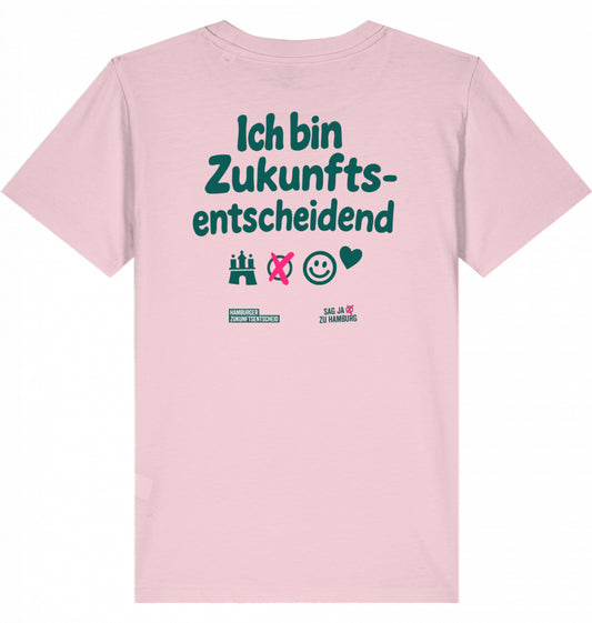 Kinder-T-Shirt „ICH BIN ZUKUNFTSENTSCHEIDEND”