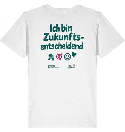 Kinder-T-Shirt „ICH BIN ZUKUNFTSENTSCHEIDEND”